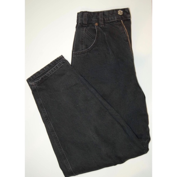 Zara High Rise Black Mom Jeans - Picture 3 of 4